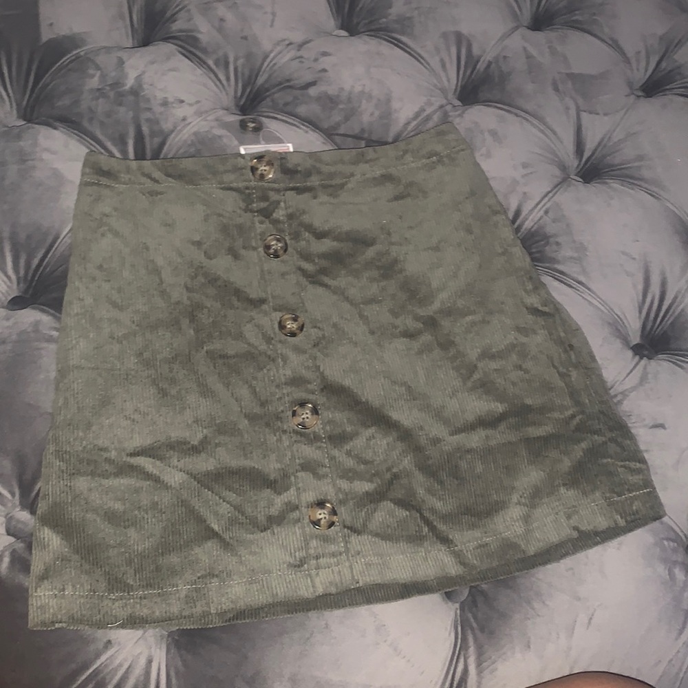 Girls olive green skirt